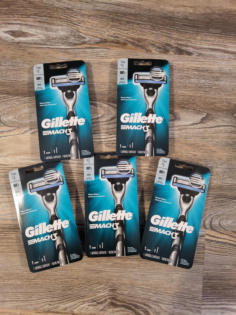 (5) Mach3 Men’s Razors